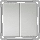 Schneider Electric W59 VS516-252-5-86 Выключатель двухклавишный (16 А, под рамку, скрытая установка, матовый хром)
