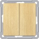 Schneider Electric W59 VS516-252-7-86 Выключатель двухклавишный (16 А, под рамку, скрытая установка, сосна)