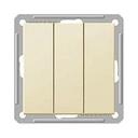 Schneider Electric W59 VS0516-351-2-86 Выключатель трехклавишный (16 А, под рамку, скрытая установка, слоновая кость)