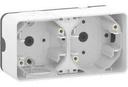 Schneider Electric Mureva S MUR39914 Установочная коробка двойная (горизонтальная, IP55, белая)