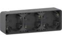 Schneider Electric Mureva S MUR37713 Установочная коробка тройная (горизонтальная, IP55, антрацит)