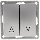 Schneider Electric W59 VS416-253-5-86 Выключатель для жалюзи двухклавишный (16 А, без фиксации, под рамку, скрытая установка, матовый хром)
