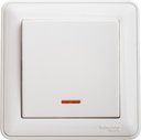Schneider Electric W59 VS610-157-18 Переключатель одноклавишный (10 А, в сборе, подсветка, скрытая установка, белый)