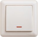 Schneider Electric W59 VS610-157-28 Переключатель одноклавишный (10 А, в сборе, подсветка, скрытая установка, слоновая кость)