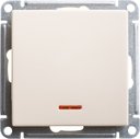 Schneider Electric W59 VS610-157-2-86 Переключатель одноклавишный (10 А, под рамку, подсветка, скрытая установка, слоновая кость)
