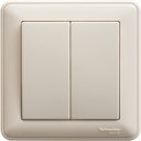 Schneider Electric W59 VS610-256-28 Переключатель двухклавишный (10 А, в сборе, скрытая установка, слоновая кость)