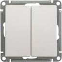 Schneider Electric W59 VS610-256-1-86 Переключатель двухклавишный (10 А, под рамку, скрытая установка, белый)