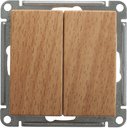 Schneider Electric W59 VS610-256-8-86 Переключатель двухклавишный (10 А, под рамку, скрытая установка, бук)