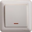 Schneider Electric W59 VS616-157-28 Переключатель одноклавишный (16 А, в сборе, подсветка, скрытая установка, слоновая кость)