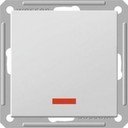 Schneider Electric W59 VS616-157-5-86 Переключатель одноклавишный (16 А, под рамку, подсветка, скрытая установка, матовый хром)