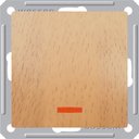 Schneider Electric W59 VS616-157-8-86 Переключатель одноклавишный (16 А, под рамку, подсветка, скрытая установка, бук)