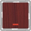 Schneider Electric W59 VS616-157-9-86 Переключатель одноклавишный (16 А, под рамку, подсветка, скрытая установка, мореный дуб)