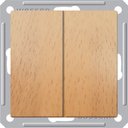 Schneider Electric W59 VS616-256-8-86 Переключатель двухклавишный (16 А, под рамку, скрытая установка, бук)