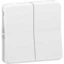 Schneider Electric Mureva S MUR39022 Переключатель двухклавишный (10 А, под рамку, скрытая установка, белый)