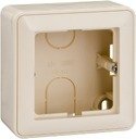 Schneider Electric W59 KP-152-28 Коробка для наружного монтажа с рамкой (1-постовая, открытой установки, слоновая кость)