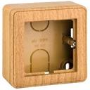 Schneider Electric W59 KP-152-88 Коробка для наружного монтажа с рамкой (1-постовая, открытой установки, бук)