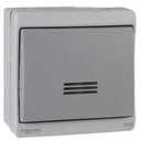 Schneider Electric Mureva ENN35828 Выключатель однокнопочный с подсветкой (10 А, в сборе, открытая установка, серый)