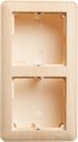 Schneider Electric W59 KP-252-78 Коробка для наружного монтажа с рамкой (2-постовая, открытой установки, сосна)
