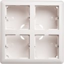 Schneider Electric W59 KP-452-18 Коробка для наружного монтажа с рамкой (4-постовая, открытой установки, белая)