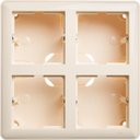 Schneider Electric W59 KP-452-28 Коробка для наружного монтажа с рамкой (4-постовая, открытой установки, слоновая кость)