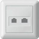 Schneider Electric W59 RSI-251TK5E-18 Розетка комбинированная (RJ45+RJ11, в сборе, скрытая установка, белая)