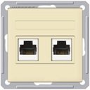 Schneider Electric W59 RSI-251TK5E-2-86 Розетка комбинированная (RJ45+RJ11, под рамку, скрытая установка, слоновая кость)