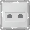 Schneider Electric W59 RSI-251KK5E-1-86 Розетка компьютерная (2xRJ45, под рамку, скрытая установка, белая)