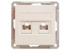 Schneider Electric W59 RSI-251KK5E-2-86 Розетка компьютерная (2xRJ45, под рамку, скрытая установка, слоновая кость)