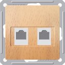 Schneider Electric W59 RSI-251KK5E-8-86 Розетка компьютерная (2xRJ45, под рамку, скрытая установка, бук)
