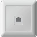 Schneider Electric W59 RSI-152T-18 Розетка телефонная (RJ11, в сборе, скрытая установка, белая)