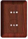 Schneider Electric W59 RS16-254-98 Розетка двойная со шторками (16 А, в сборе, скрытая установка, мореный дуб)