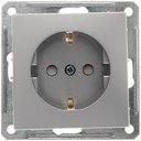 Schneider Electric W59 RS16-152-5-86 Розетка с заземляющим контактом (16 А, под рамку, шторки, скрытая установка, матовый хром)