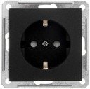 Schneider Electric W59 RS16-152-6-86 Розетка с заземляющим контактом (16 А, под рамку, шторки, скрытая установка, черный бархат)