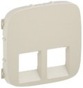 Legrand Valena Allure 755426 Крышка розетки телефонной/компьютерной (2xRJ11/RJ45, слоновая кость)