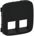 Legrand Valena Allure 755428 Крышка розетки телефонной/компьютерной (2xRJ11/RJ45, антрацит)