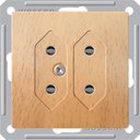 Schneider Electric W59 RS6-253-8-86 Розетка двойная под плоские вилки (6 А, под рамку, скрытая установка, бук)