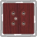 Schneider Electric W59 RS6-253-9-86 Розетка двойная под плоские вилки (6 А, под рамку, скрытая установка, мореный дуб)
