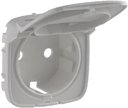 Legrand Valena Allure 754847 Крышка розетки (2P+E, крышка, алюминий)