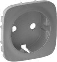 Legrand Valena Allure 755257 Крышка розетки с увеличенными зажимами (2P+E, алюминий)