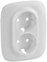 Legrand Valena Allure 754955 Крышка розетки двойной (2P+E, белая)
