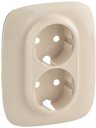 Legrand Valena Allure 754956 Крышка розетки двойной (2P+E, слоновая кость)