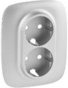 Legrand Valena Allure 754957 Крышка розетки двойной (2P+E, алюминий)
