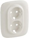 Legrand Valena Allure 754959 Крышка розетки двойной (2P+E, жемчужная)