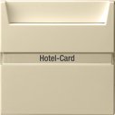 Gira System55 014001 Выключатель для ключ-карты (10 А, индикация, под рамку, скрытая установка, кремовый глянцевый)