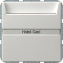 Gira System55 014003 Выключатель для ключ-карты (10 А, индикация, под рамку, скрытая установка, белый глянцевый)