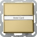 Gira System55 0140604 Выключатель для ключ-карты (10 А, индикация, под рамку, скрытая установка, латунь)
