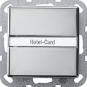 Gira System55 0140605 Выключатель для ключ-карты (10 А, индикация, под рамку, скрытая установка, хром)