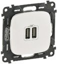 Legrand Valena Allure 754995 Розетка USB (2xUSB, под рамку, скрытая установка, белая)