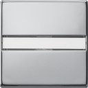 Gira System55 0299605 Клавиша одиночная с полем для надписи (хром)