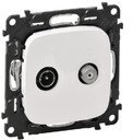 Legrand Valena Allure 753758 Розетка телевизионная (TV+SAT, под рамку, скрытая установка, белая)